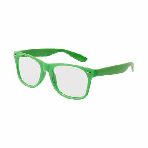 Nerdbril heldere | groen - Glasses