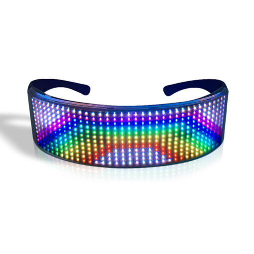 Shining Glasses Bluetooth LED bril met opbergzakje - micro USB