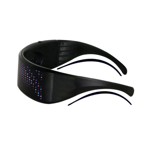 Shining Glasses Bluetooth LED bril met opbergzakje - micro USB - Afbeelding 2