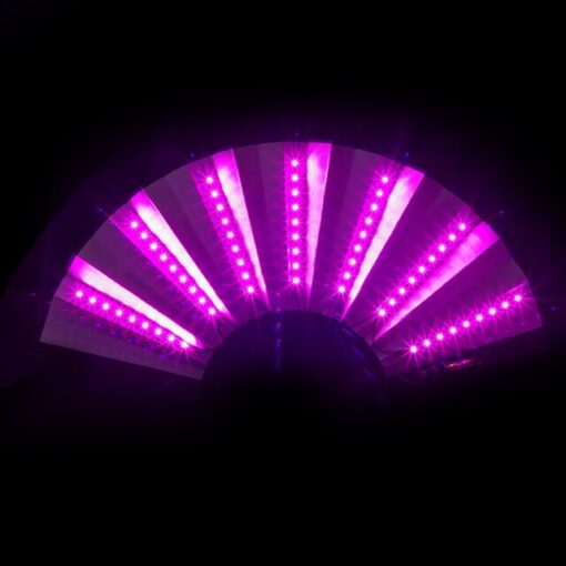 XXL grote waaier met LED verlichting - Roze - Afbeelding 3