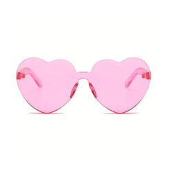 Hartjes zonnebril roze