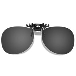 Clip-on piloten zonnebril met gepolariseerde glazen - Zwart