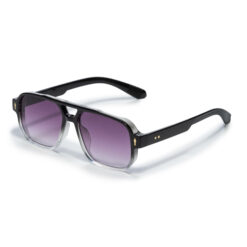 Piloten zonnebril classic zwart/transparant - Met paarse glazen