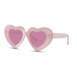 Hartjes zonnebril roze - Met roze glazen