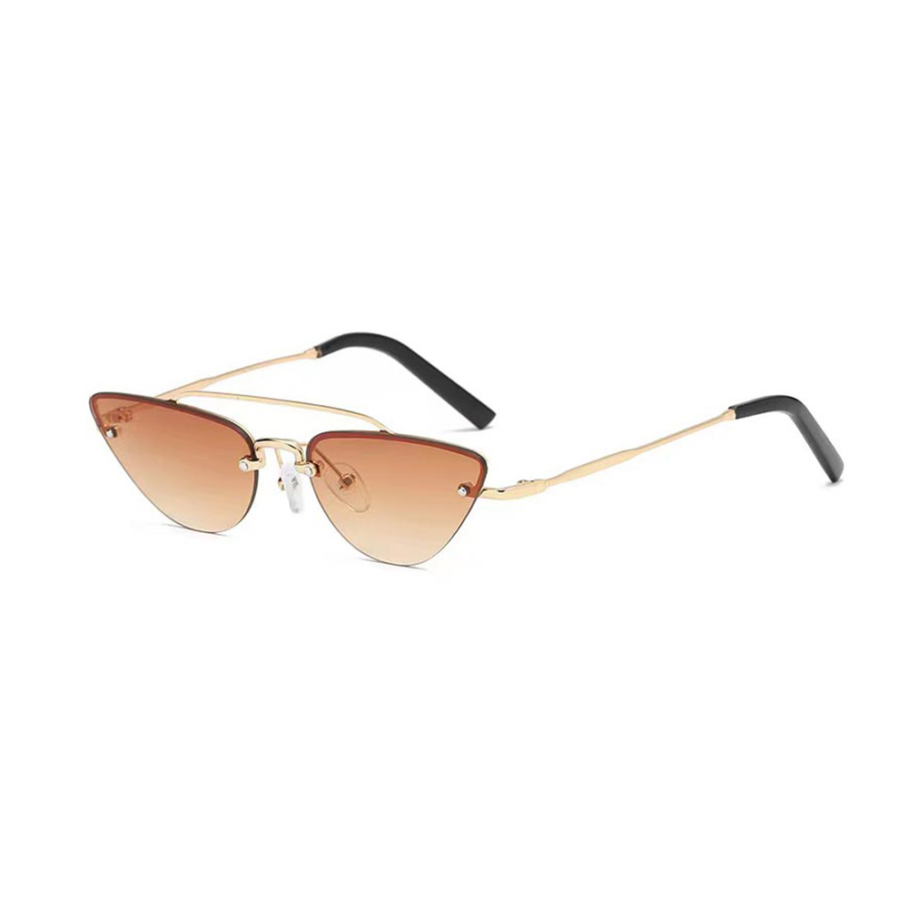 Partybril Cat Eye bruin - Afbeelding 2