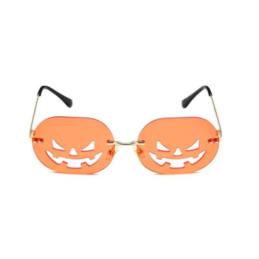 Halloween partybril pompoen oranje - Afbeelding 2