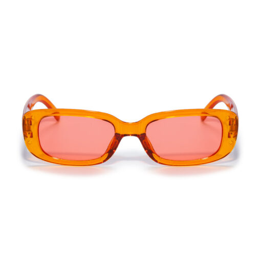 Partybril classic dik montuur - transparant oranje - Afbeelding 2