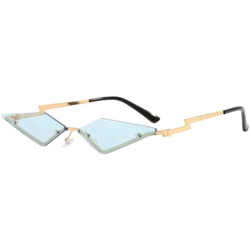 Partybril triangle blauw - Afbeelding 2
