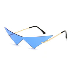 Partybril triangle donkerblauw