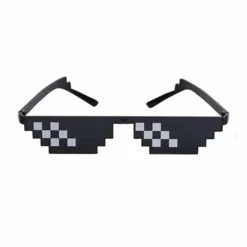 Alternative view of Thug life pixel partybril | zwart