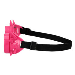 Alternative view of Caleidoscoopbril neon roze - Partybril met spikes